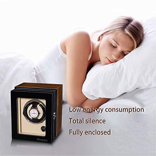 image for Watch Winder,Mineesi Single Watch Winder for Rolex with Japanese Mabuc