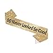 80 Never Looked so Good Birthday Sash, 80th Birthday Gifts, 80th Birthday Sash, Happy 80th Birthday Party Supplies, 80th Gold Glitter Birthday Sash for 80th Birthday Party Supplies and Decorations