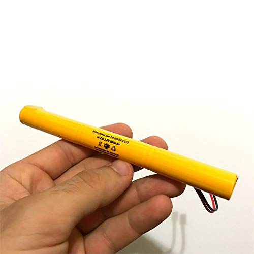 (2 Pack) 3.6V 900Mah Ni-Cd Battery Pack Replacement For Emergency/Exit Light 026-186 Battery All Pro 026186 Cooper Apel Battery Aplel Teig T26000186 #TOP4