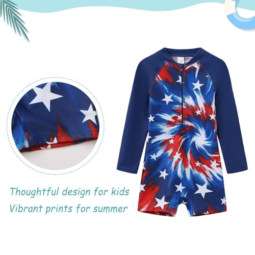 Image of Girls One Piece Swimsuits Rash Guard for Girl Long Sleeve Bathing Suits with Front Zipper Sun Protection Swimwear 3-16 Years