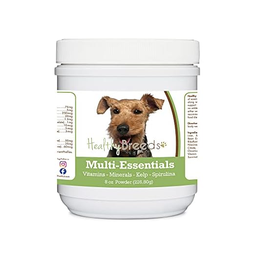 Healthy Breeds Welsh Terrier Multi-Essentials Powder for Dogs - an Ideal Supplement of Vitamins, Minerals & Antioxidants for Your Dog - 8 oz