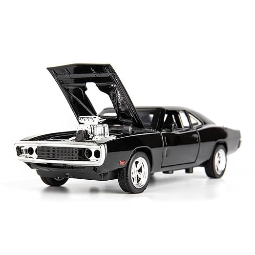 Image of Dodge Charger Diecast Car Model 1:32 Scale | Metal Pull Back Musical Toy | Openable Doors Sports Car Collectible Toys | Kids Boys & Girls Birthday Gift (Colour as a per Stock)