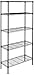 Produktbild Amazon Basics Aufbewahrungseinheit mit 5 Regalböden, höhenverstellbaren Einlegeböden und Nivellierfüßen, max. Gewicht 795 kg, Schwarz, 36 D x 91 W x 183 H cm