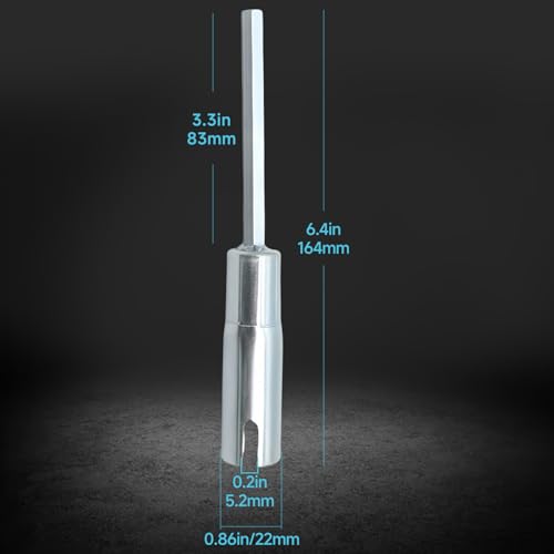 Image of RV Slotted Jack Drill Adapter Scissor Jack Drill Attachment | Suitable for 3 /8 inch Power Drill Heavy-Duty Trailer Leveling Tool Eliminate Manual Cranking
