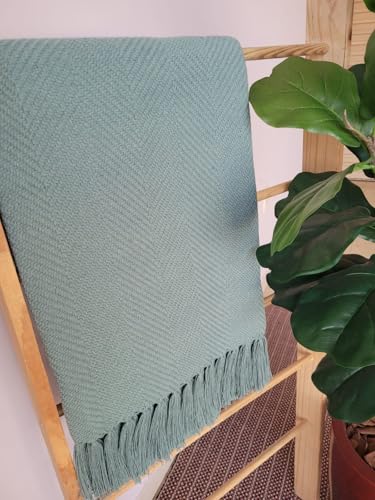 Manta para Sofá Decorativa, 120 x 180 cm, Algodão, Malha Super Macia, Leve e Respirável | Cobertor d