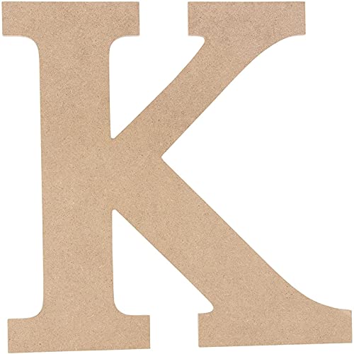 Unfinished Wooden Letters, Greek Letter K for Kappa (11.6 in.)