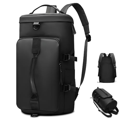 Mochila Esportiva Multifuncional 3 em 1, Bolsa de Academia, Bolsa Academia Masculina, Mochila, Bolsa Esportiva, Mala de Treino, Mochila Esportiva Feminina, Saco de Ginástica Desportivo Preto