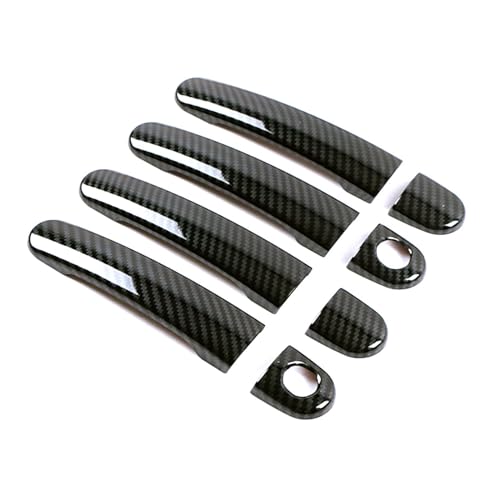 Poignée porte extérieure pour VW Polo MK4 MK5 2000-2017 finition carbone