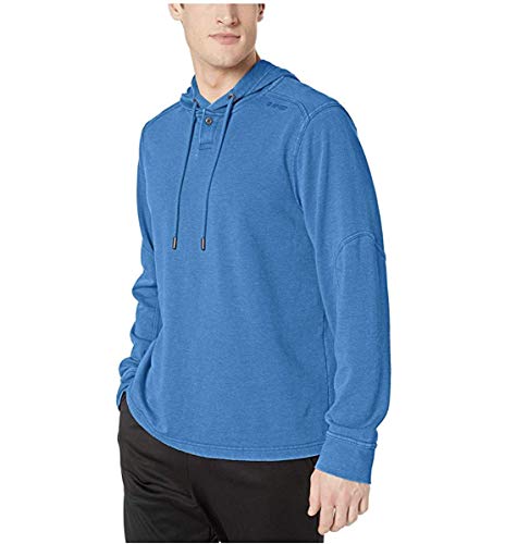 Hi-Tec Men's Men's Gourd Long Sleeve French Terry Hoodie, Strong Blue,Large