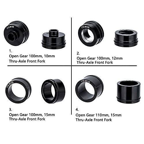 Aumotop �N�C�b�N�����[�X �X���[�A�N�X���L�����A �o�C�N�t�H�[�N�}�E���g 5x100mm 12x100mm 15x100mm 15x110mm �p�A�ϋv���̂���t�����g�t�H�[�N�u���b�N�ԃ��[�t���b�N�L�����A�A�u���b�N�A���t���ȒP�A�قƂ�ǂ̎��]��