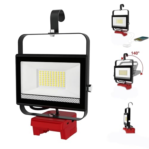 Lampe de camping portable rechargeable tête réglable ABS robuste