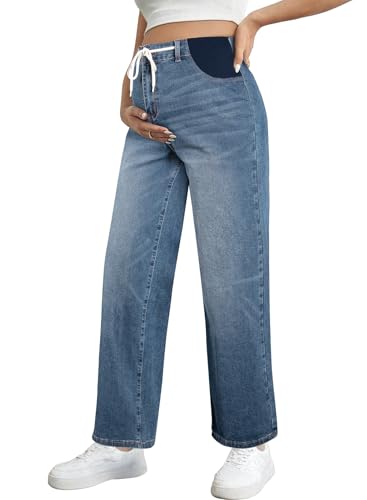 BLENCOT Women's Maternity Jeans - High Waisted Denim