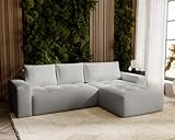 Un grand canapé pour le salon : un confortable canapé-lit en forme de L avec une assise large et confortable et des rangements. Le canapé d'angle est non seulement un meuble confortable, mais aussi un élément de style pour le salon grâce à son design unique.