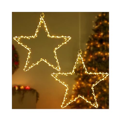 CMYK LED Weihnachtsstern Fensterlichter mit 2 Pack 40 warmweiße LED Stern Lichter Fenster Stern Hängeleuchten Vorhang Lichter Batteriebetrieben CMYK LED Weihnachtsstern Fensterlichter mit 2 Pack 40 warmweiße LED Stern Lichter Fenster Stern Hängeleuchten Vorhang Lichter Batteriebetrieben