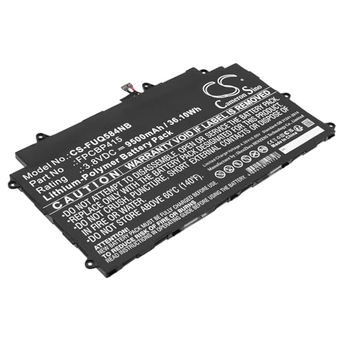 TECHTEK Batterie pour Ordinateur Portable 9500mAh Compatible avec [Fujitsu] Stylistic Q584 remplace CP678530-01, FPB0310, FPBO310, FPCBP415