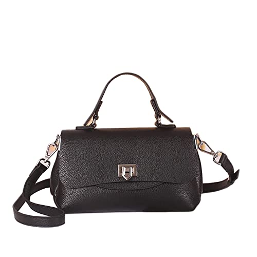 Sac à bandoulière en cuir véritable résistant pour femme avec sangle amovible