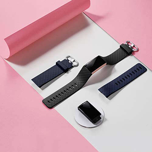 Faliogo 2 Pack Replacement Bands Compatible with Fitbit Charge 3 Bracelet/Fitbit Charge 4 Bracelet - Image 2