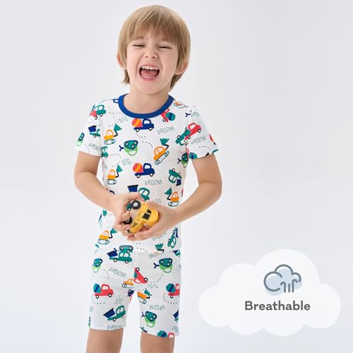Image of pureborn Baby Pajamas Set Toddler Snug Fit Cotton Sleepwear 2pcs 12M-7Y