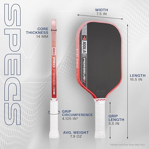 Image of JOOLA Pro V Pickleball Paddle - 14mm /16mm - Raw Carbon Fiber Textured Surface - Enhanced Frame & Propulsion Core, USAPA & UPA-A Certified, NFC Chip Enabled, Premium Control & Lightweight Performance