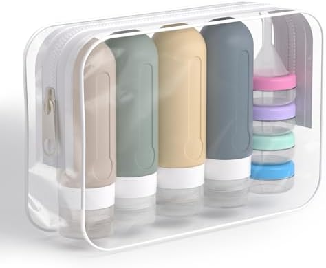 ZENBI Leak Proof Travel Bottles for Toiletries | TSA Approved Toiletry Bottles