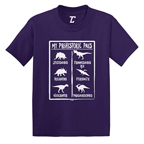 My Prehistoric Pals - Cool Dinosaurs Infant/Toddler Cotton Jersey T-Shirt (Purple, 5T)
