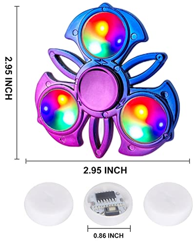 Steemjoey LED Fidget Giocattolo, Fidget Giocattoli Sensoriali Pacchetti-ADHD per l'Ansia Anti-Stress Autismo Fidgets Migliore edc Giocattolo a Mano Cuscinetto Giocattolo per Bambini/Adulti