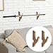 Fenteer Wall Mount Sword Display Stand, Sword Hook, Bamboo, Decorative, Multipurpose Sword Holder Wall Display Sword Rack, 1 Tier