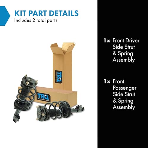 Image of TRQ Front Strut and Spring Assembly Set 2 Piece | For 2008-2011 Toyota Highlander
