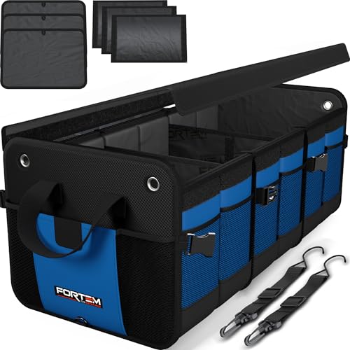 FORTEM Organizzatore Baule SUV, Contenitore Pieghevole Multi Scomparti, Accessori Auto