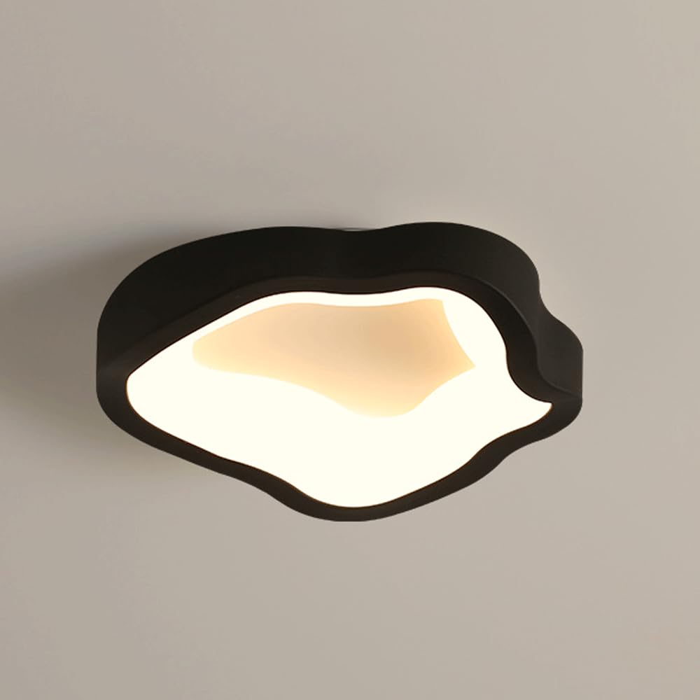 Elksdut Modern LED Ceiling Lights, Small Led Close To Ceiling Light Fixture, 12W Geometry Ceiling Lamp For Bedroom Hallway Aisle Corridor Light Lighting (Cool White, 6000K)