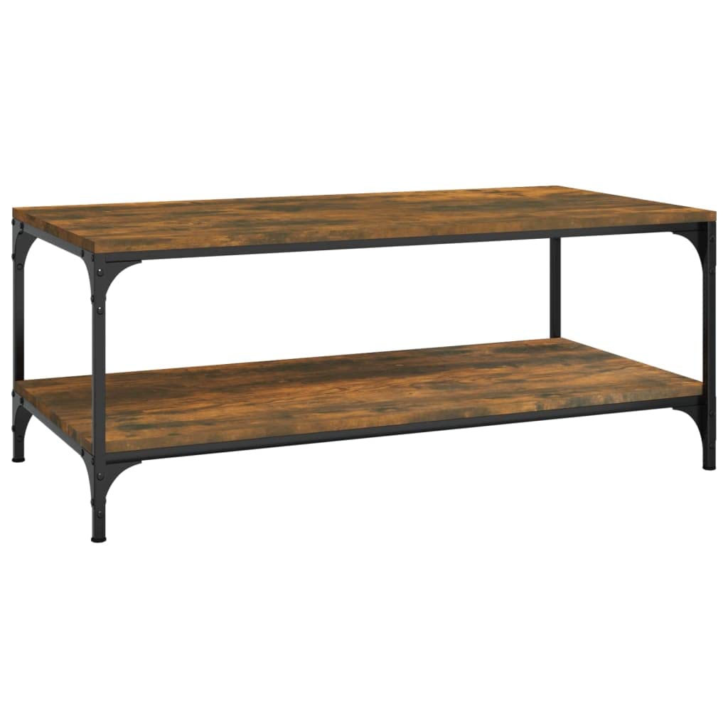 vidaXL Tavolino da Salotto Rovere Fumo 100x50x40 cm Legno Multistrato