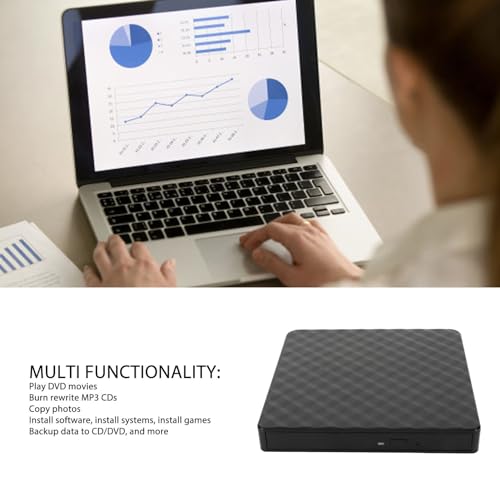 Lecteur CD DVD Externe USB 3.0 pour ordinateur sans lecteur fixe - 2