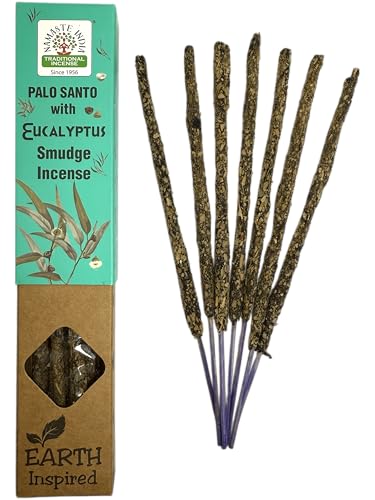 Incienso Natural de Palo Santo y Eucalipto Namaste India Earth Inspired - Cajita de 25gr de Incienso Orgánico - HOSTENATURA