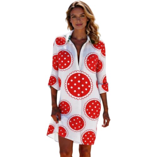 Robe chemise grande taille cache-maillot fluide pour sublimer les formes