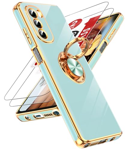 Coque Moto G Stylus 5G 2022 avec anneau rotatif 360 et béquille