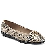 Ornament Aerosoles Damen Big Bet Ballerinas, Natürliche Schlange, 44 EU