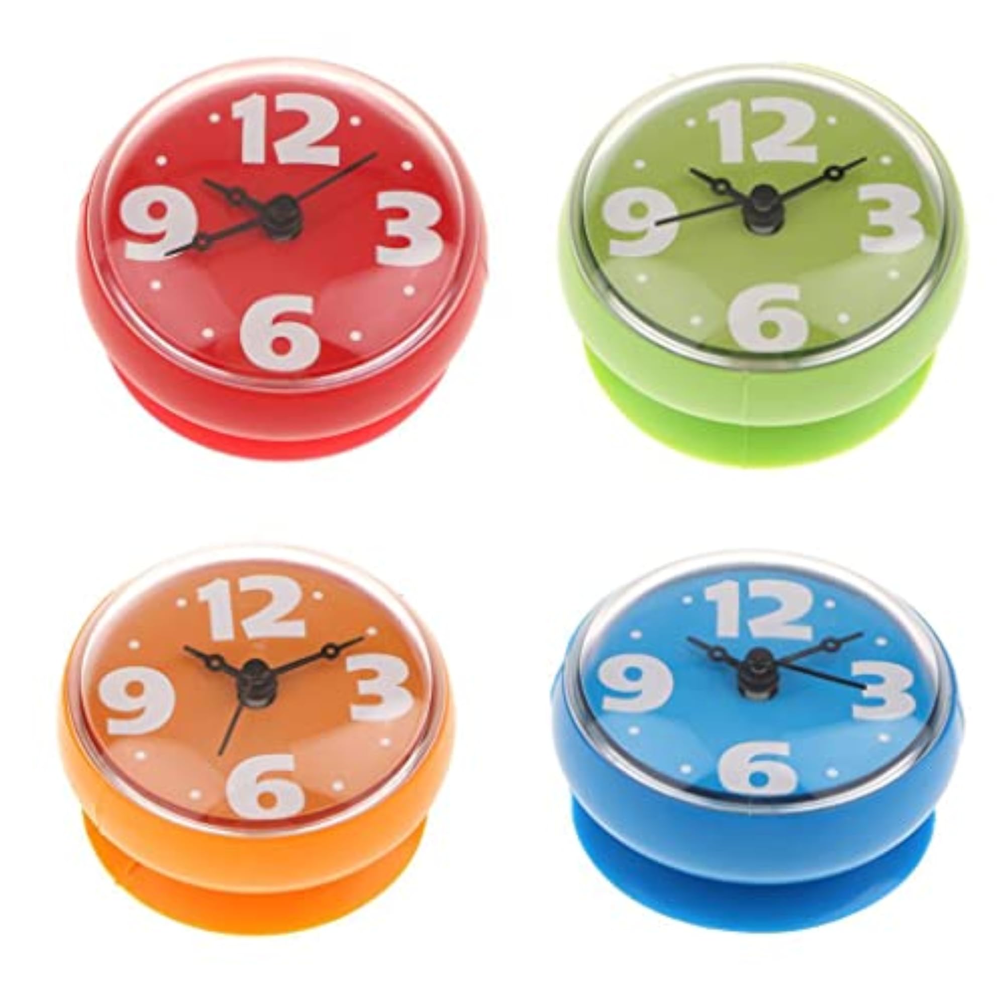 Suction Cup Wall Clock Timer Bathroom Shower Silicone Clock