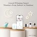 Sense-U Pro Baby Monitor(Long Range) – Tracks Breathing Movement, Rollover & Temperature Anywhere for Better Sleep, Simple Clip-On Smart Tracker with Arousal Vibration, Audible Alerts & Sleep Analysis