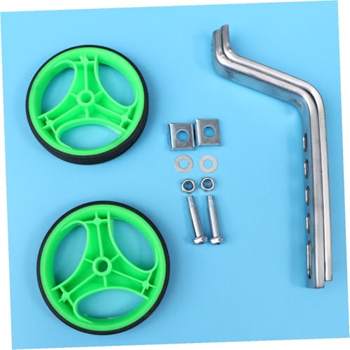 Ruedas de entrenamiento Homoyoyo para bicicleta 12-20 pulgadas ruedas auxiliares de equilibrio con soporte silencioso, estabilizadores verdes para niños y ciclismo principiante miniatura 7