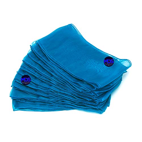 Mds Pack Of 50 Organza Chair Sash Bow Sashes For Wedding And Events Supplies Party Decoration Chair Cover Sash - Dark Teal #TOP5