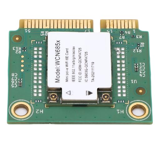 VBESTLIFE Adaptador Inalámbrico WiFi 6E 6GHz Mini PCIe, Bluetooth 5.3 Tri Band 6GHz/5GHz/2.4GHz Adaptador Inalámbrico para PC Antena Incorporada, Soporte OFDMA, MU-MIMO - imagen 5