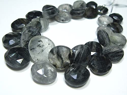 Briolettes en quartz mousse de qualité AAA pour création de bijoux de luxe artisanaux