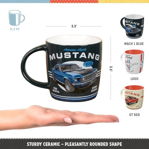 Set de 3 Tazas de Café Cerámicas Nostalgic-Art Retro 330 ml miniatura 2