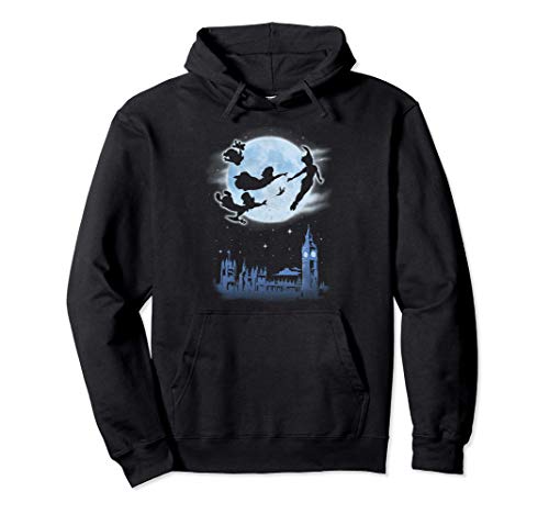 Disney Peter Pan Kids Night Flight Moon Sudadera con Capucha