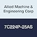 Allied Machine & Engineering 7C224P-25AS AM300 Coating C2 Carbide (K20) GEN3SYS XT Drill Insert, Series 24, Low Rake Geometry, 25 mm Diameter