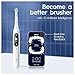Oral-B iO7 Electric Toothbrushes For Adults, App Connected Handle, 1 Toothbrush Head & Travel Case, 5 Modes with Teeth Whitening, White