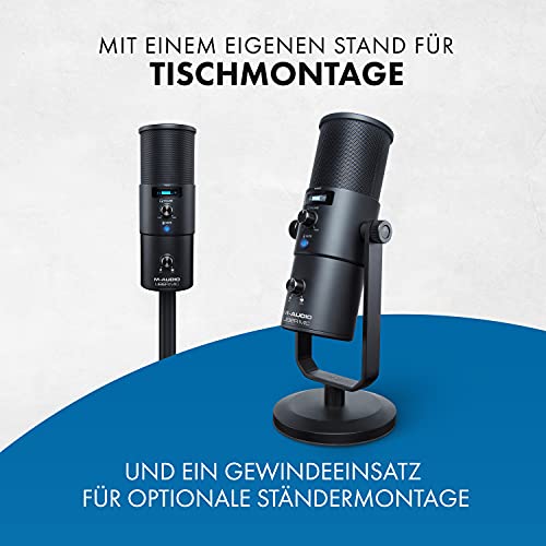 M-Audio Uber Mic - USB Kondensator Mikrofon für Gaming, Streaming, Podcast, Studioaufnahmen, mit 4 Richtcharakteristiken… – Bild 5