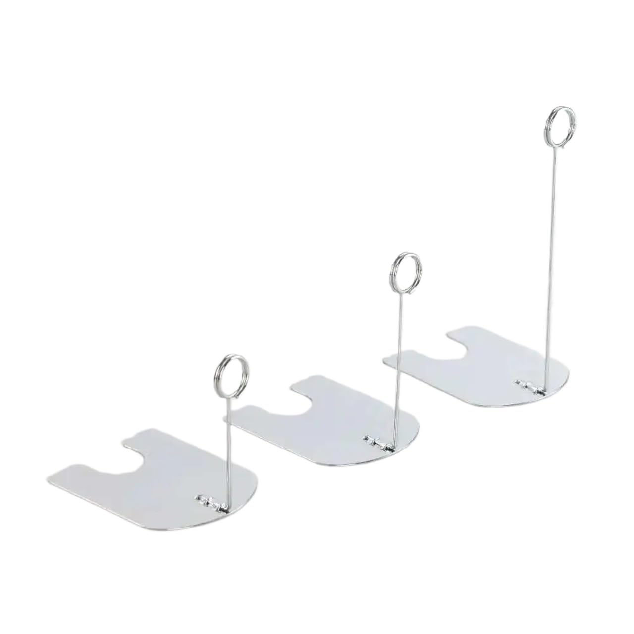 Yangshe 15pcs Price Tag Clip Label Holder Card Display Stand Shelf Desktop Silver Gold Black