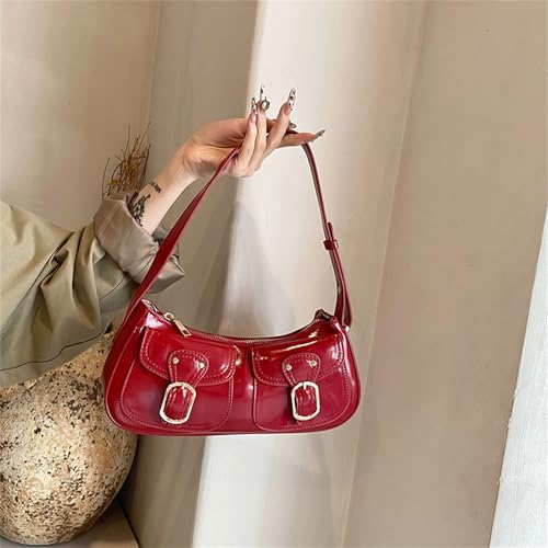 Tote Bag for Women, Retro Shoulder Bag Fashionable Crossbody Bags PU Leather Armpit Purse Casual Underarm Bags3