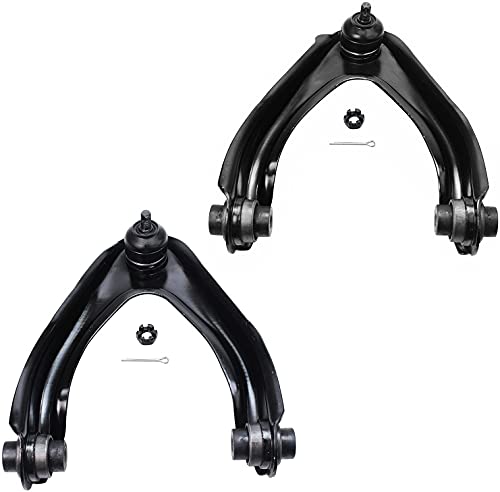 Image of Detroit Axle Front Upper Control Arms w /Ball Joints + Lower Ball Joints + Inner & Outer Tie Rods Replacement for 1997-2001 Honda CR-V - 8pc Set